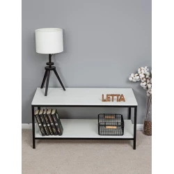 Журнальный стол 42x45x90 см, ЛДСП, белый