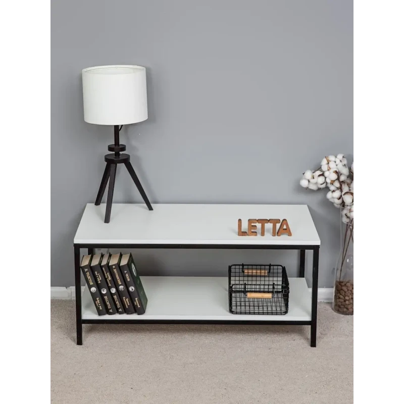 Журнальный стол 42x45x90 см, ЛДСП, белый Журнальный стол 42x45x90 см, ЛДСП, белый