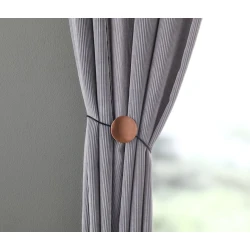 Держатель для штор JYSK Dryna, 1 шт, 22 см, алюминий/натуральная кожа, медный Держатель для штор JYSK Dryna, 1 шт, 22 см, алюминий/натуральная кожа, медный