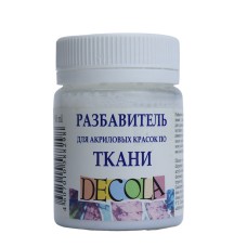Akril boyalar üçün durulaşdırıcı parça üzərində Decola, 50 ml