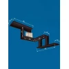 Настенная полка Art Mebel 110, ламинат, 85х45х25 см, коричневая Настенная полка Art Mebel 110, ламинат, 85х45х25 см, коричневая