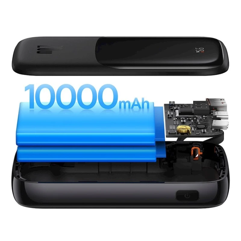 Внешний аккумулятор Baseus Qpow Pro Digital Display 10000 mAh Black