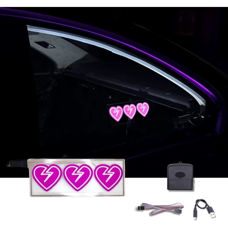 Maşın üçün LED stiker Broken Hearts