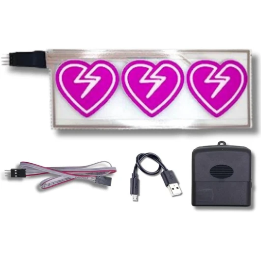 Maşın üçün LED stiker Broken Hearts