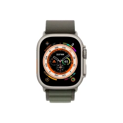 Смарт-часы Apple Watch Ultra GPS + Cellular 49mm Titanium Case with Green Alpine Loop L (MQFP3RB/A)