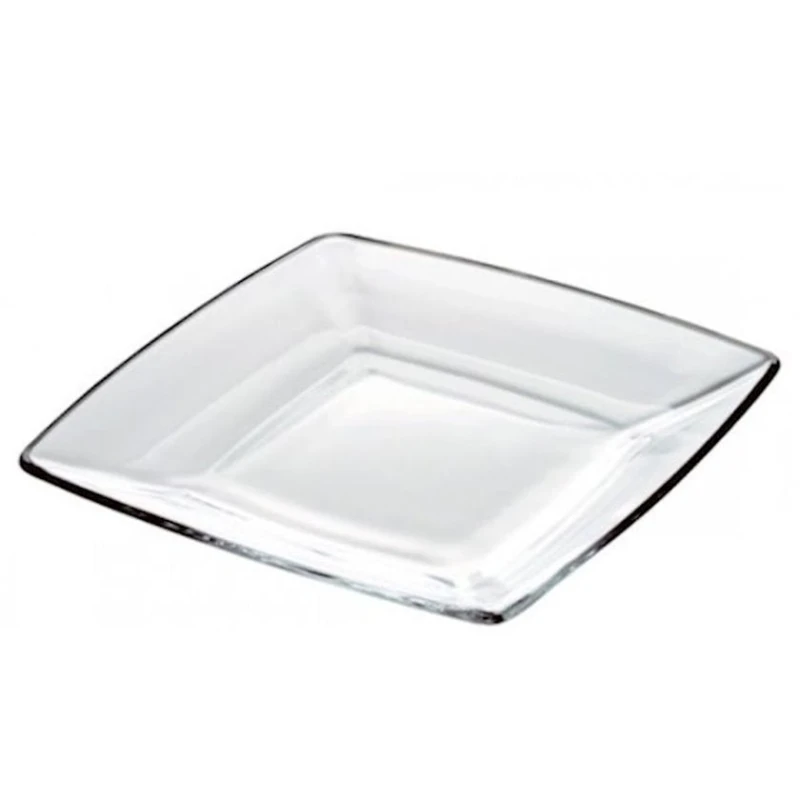 Boşqab Vidivi Torcello kvadrat, 18.5 sm, şüşə, şəffaf Boşqab Vidivi Torcello kvadrat, 18.5 sm, şüşə, şəffaf