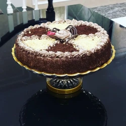 Стойка для торта Gallery Home GLR-017, прозрачная/золотистая, 29 см