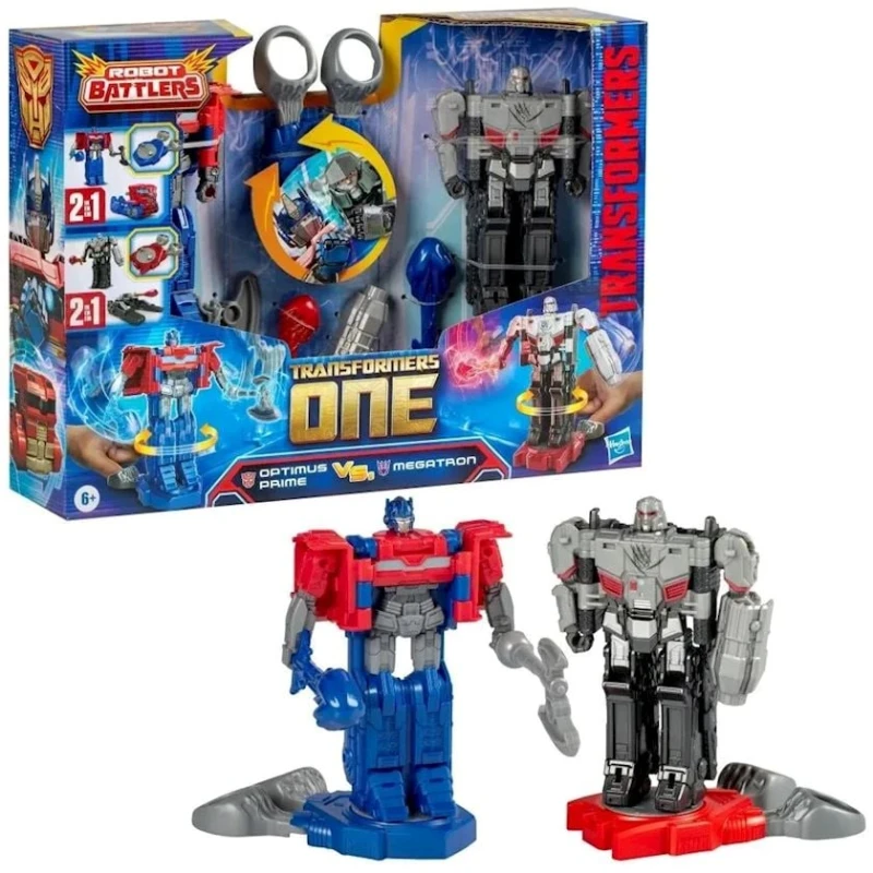 Игровой набор Hasbro Transformers Earthspark Optimus Prime vs Megatron, разноцветный, 6+ лет, 2 шт Игровой набор Hasbro Transformers Earthspark Optimus Prime vs Megatron, разноцветный, 6+ лет, 2 шт