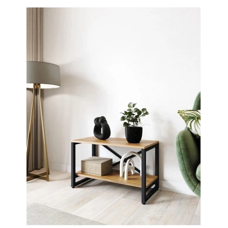 Стеллаж 3563_LoftBruno2Votan, 68x34x44 см, ЛДСП, коричневый