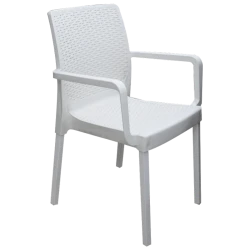 Пластиковый стул Starlux Napoli, белый, 54x84.5x51 см