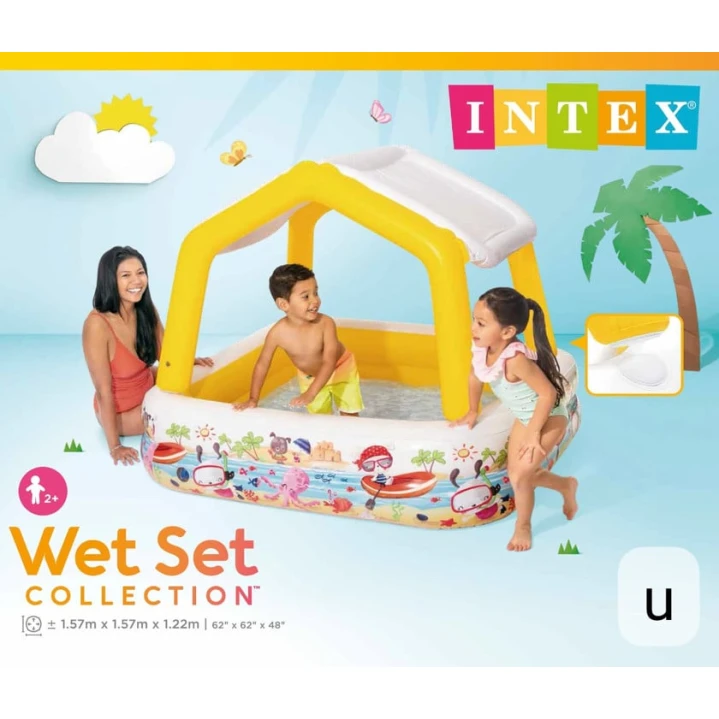 Надувной бассейн желтый Intex 57470 Надувной бассейн желтый Intex 57470