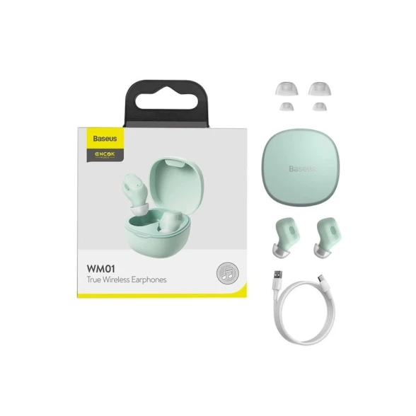 Беспроводные наушники Baseus Encok WM01 Green