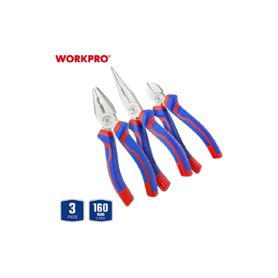 Набор шарнирно-губцевого инструмента Workpro WP201008, 3 предмета