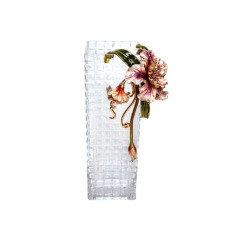 Dekorativ güldan Hom-me Magnolia 105809, 15.5x15.5x30 sm, büllur, şəffaf
