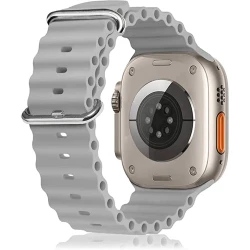 Ремешок для Apple Watch 38/40/41/42/44/45/49 mm Grey Ремешок для Apple Watch 38/40/41/42/44/45/49 mm Grey