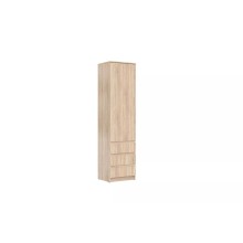 Şkaf Art Mebel 35, laminat, qəhvəyi, 210x60x45 sm