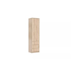 Şkaf Art Mebel 35, laminat, qəhvəyi, 210x60x45 sm