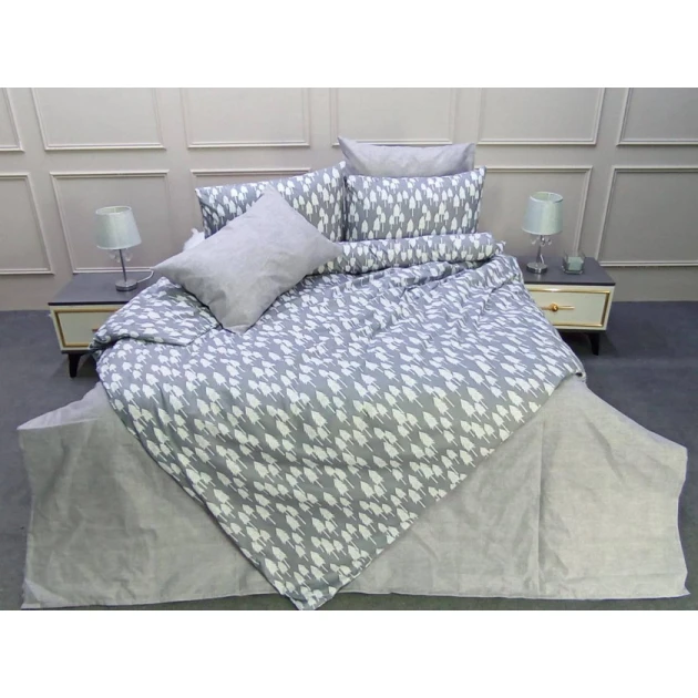 Комплект постельного белья Luxe Cotton MX945, пододеяльник 200x220, простыня 220x240, наволочки 50x70 2 шт