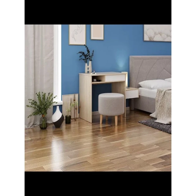 Туалетный столик Art Mebel 36, ламинат, 75x75x45 см, сонома