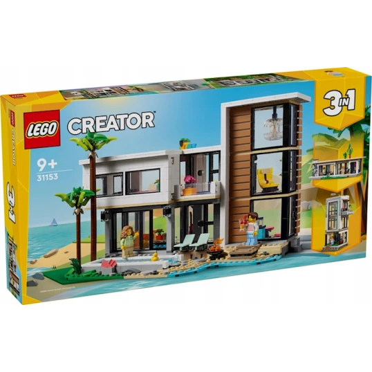 Конструктор LEGO Modern House V29 31153, 9+ лет, 939 элементов