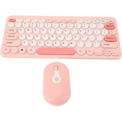 Комплект клавиатура и мышь HK-09 Pink