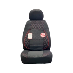 Чехол на сидения Deluxe Boss Duymelı 5, черный/красный