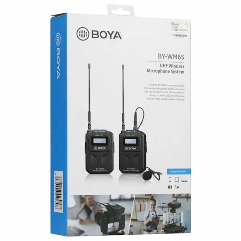 Микрофон для видеокамеры Boya BY-WM6S Микрофон для видеокамеры Boya BY-WM6S