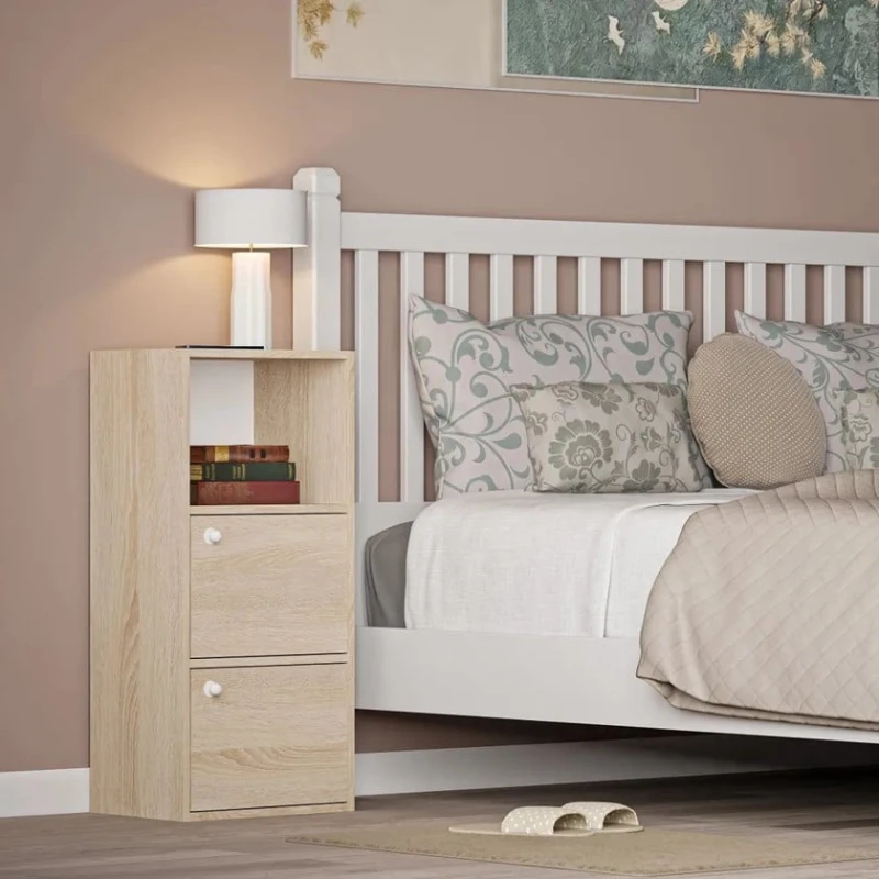 Tumba Marina 3563_M25Mod3Son, LDSP, 90x30x42 sm, ağ/qəhvəyi Tumba Marina 3563_M25Mod3Son, LDSP, 90x30x42 sm, ağ/qəhvəyi