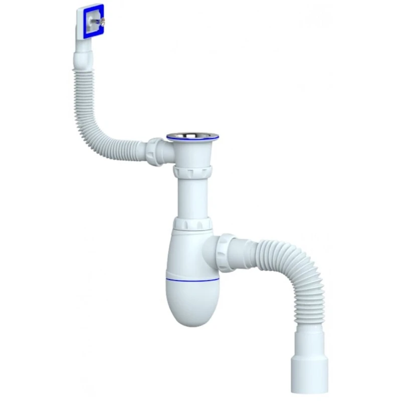 Sifon Unicorn B422 mətbəx çanağı üçün, ağ Sifon Unicorn B422 mətbəx çanağı üçün, ağ