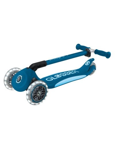 Uşaq samokatı Globber Primo Plus, mavi, qatlanan, 3 yaşdan