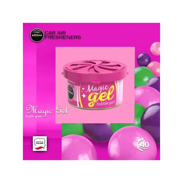 Ароматизатор для автомобиля Aroma Car Magic Gel Bubble Gum, 55 г Ароматизатор для автомобиля Aroma Car Magic Gel Bubble Gum, 55 г