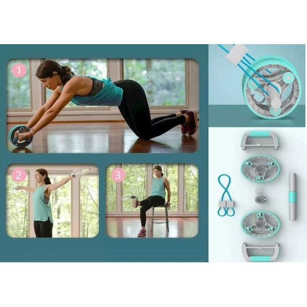 Ролик для пресса 2262_202304093/0200, 14-in-1, зеленый Ролик для пресса 2262_202304093/0200, 14-in-1, зеленый