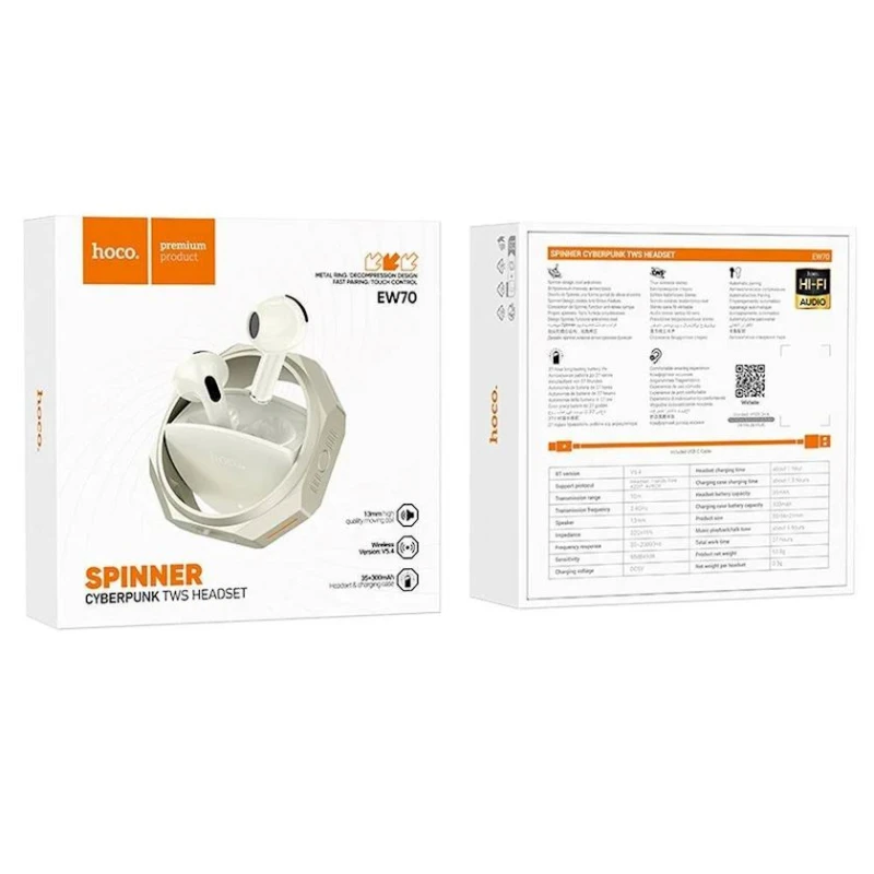 Беспроводные наушники Hoco EW70 Gold Беспроводные наушники Hoco EW70 Gold