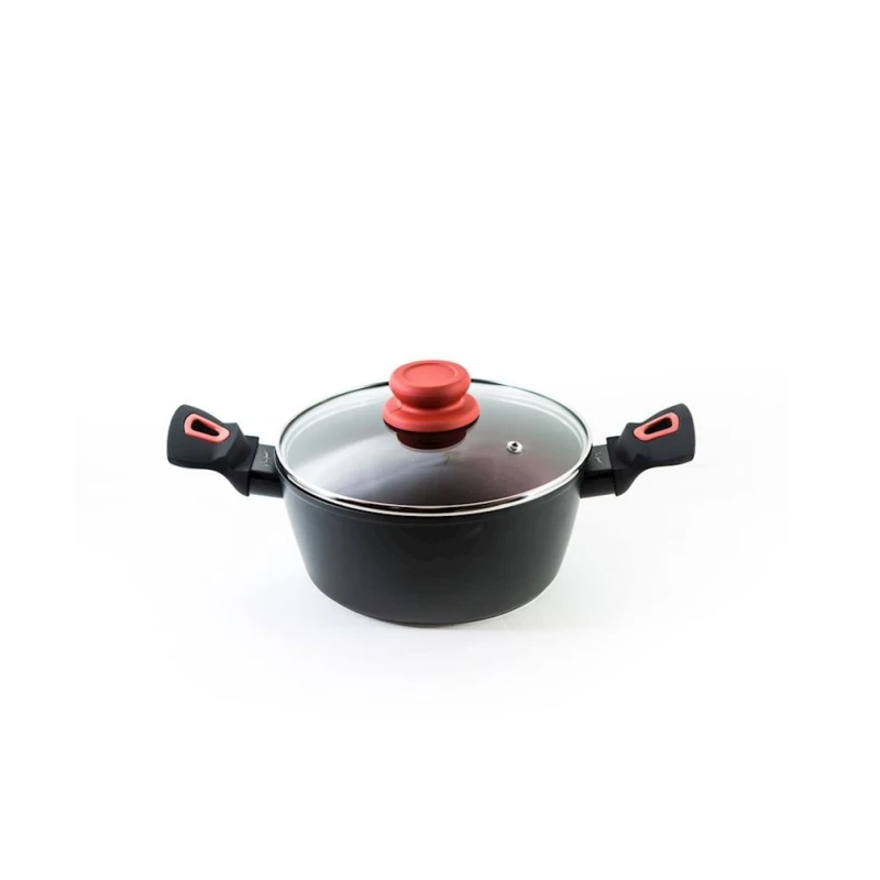 Кастрюля Hom-me 101129, 20 см, 2.3 л, алюминий, серый Кастрюля Hom-me 101129, 20 см, 2.3 л, алюминий, серый