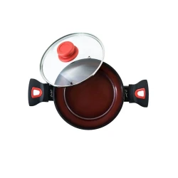 Кастрюля Hom-me 101129, 20 см, 2.3 л, алюминий, серый