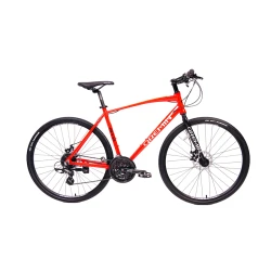 Hibrid şəhər velosipedi Qremin HB 3.8 qırmızı/qara, alüminium ərintisi