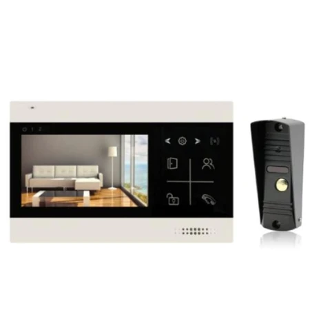 Домофон Hermax HR-LN-04 черный +HE-ST-60P