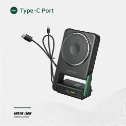 Внешний аккумулятор Green Lion Rotex MagSafe 10000 mAh Black Внешний аккумулятор Green Lion Rotex MagSafe 10000 mAh Black