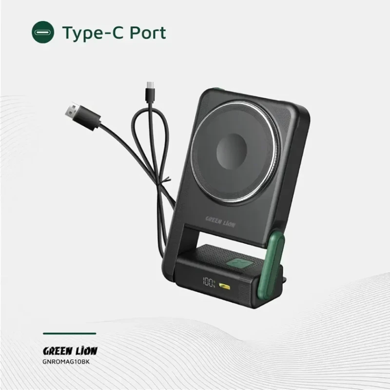 Внешний аккумулятор Green Lion Rotex MagSafe 10000 mAh Black Внешний аккумулятор Green Lion Rotex MagSafe 10000 mAh Black