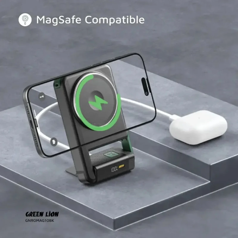 Внешний аккумулятор Green Lion Rotex MagSafe 10000 mAh Black Внешний аккумулятор Green Lion Rotex MagSafe 10000 mAh Black