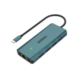USB HUB Onten UC962 10in1 USB-C / Type-C + HDMI + USB 3.0 + SD + TF + Jack 3.5mm + PD 3.0 + RJ45
