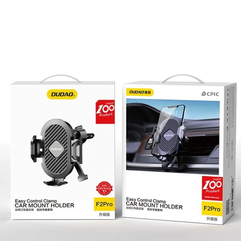 Автомобильный держатель для телефона DUDAO F2Pro Upgrade Black Автомобильный держатель для телефона DUDAO F2Pro Upgrade Black