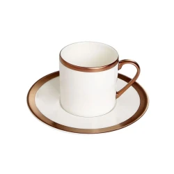 Набор кофейный Porland Copper Line 04ALM005545, 90 мл, 12 предметов, белый