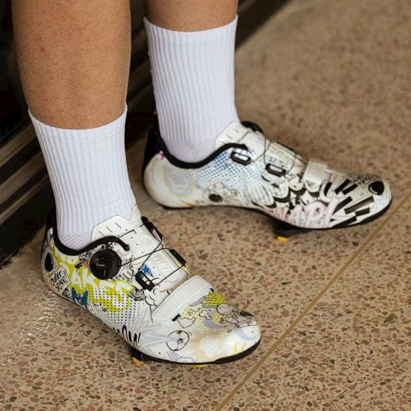 Велотуфли Santic Basquiat S22036W, белые, размер L Велотуфли Santic Basquiat S22036W, белые, размер L