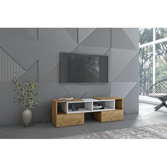 Тв тумба Letta,40х35х93.2 см,ЛДСП,белый Тв тумба Letta,40х35х93.2 см,ЛДСП,белый