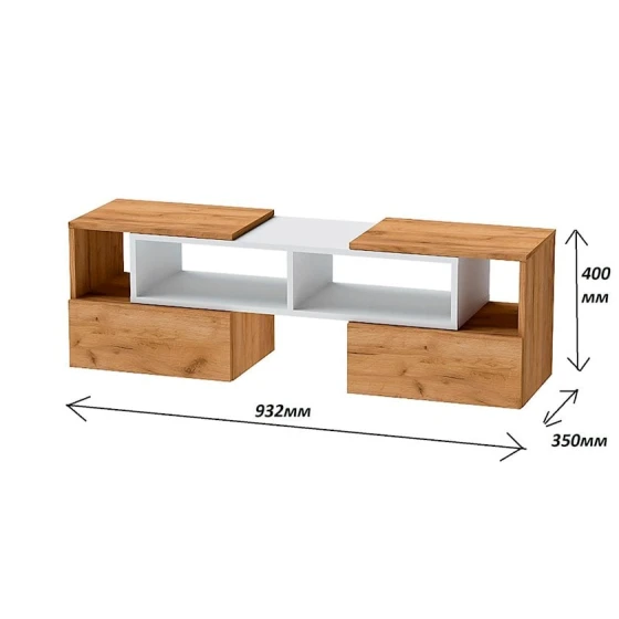 Тв тумба Letta,40х35х93.2 см,ЛДСП,белый Тв тумба Letta,40х35х93.2 см,ЛДСП,белый