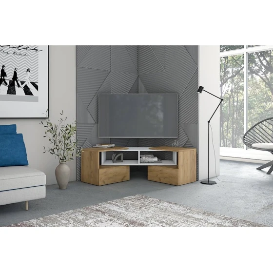 Тв тумба Letta,40х35х93.2 см,ЛДСП,белый Тв тумба Letta,40х35х93.2 см,ЛДСП,белый