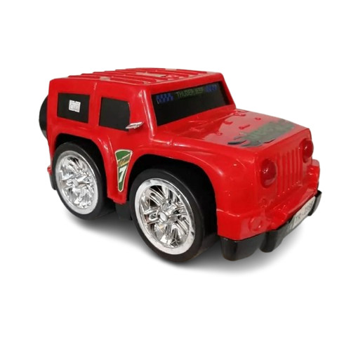 Oyuncaq maşın Jeep 18A, plastik, qırmızı, 2+ yaş