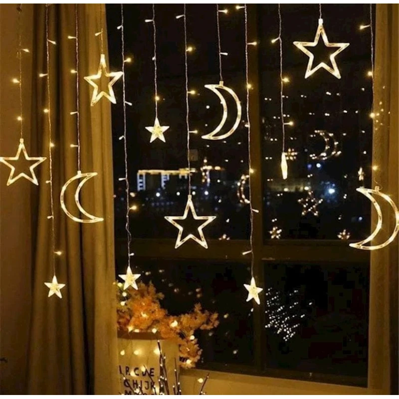 Новогодняя гирлянда Rasik shop ''Звёзды и месяцы'' 3x1 м