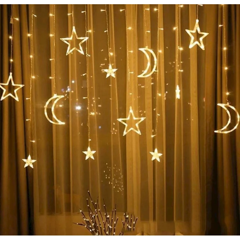 Новогодняя гирлянда Rasik shop ''Звёзды и месяцы'' 3x1 м